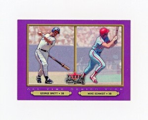 GEORGE BRETT MIKE SCHMIDT 2002 Fleer Fall Classic All Time Series Team #93 JM