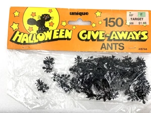 Vintage Unique Industries Halloween Give Aways 150 Ants 1989 Original Target Tag - Picture 1 of 5