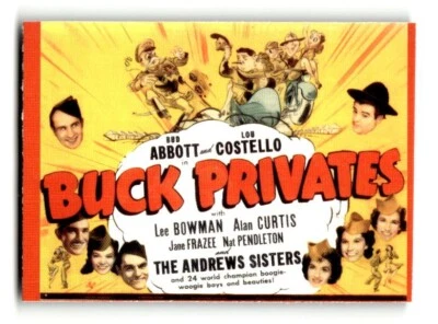 1996 Abbott & Costello Collectible Trading Card #17 Buck Privates - Image 1 of 4