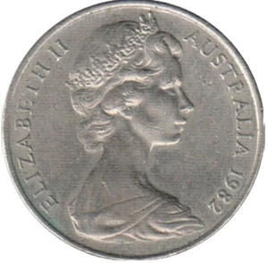 1982 AUSTRALIAN 20 CENT COIN QEII | AUSTRALIA CIRCULATED DECIMAL CURRENCY - Picture 1 of 2