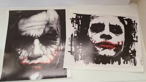 2 Drucke THE JOKER Heath Ledger Dark Knight, Batman, je 14"x12,5". SIEHE BILDER! - Bild 1 von 11
