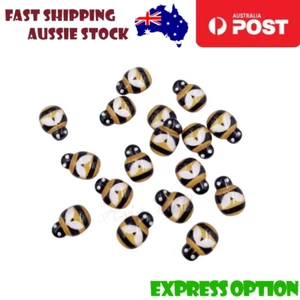 50pcs Bee Resin Flat Back Mini DIY Crafts Home Bathroom Wall Decorations - Bild 1 von 2