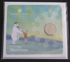 2023 The Snowman 50p Fifty Pence Coin Pack BU - en stock - Imagen 1 de 3