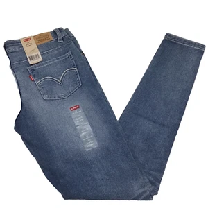 Levi's 710 Super Skinny Jeans Medium Wash Blue NWT Girls Size 16 Regular - Picture 1 of 8