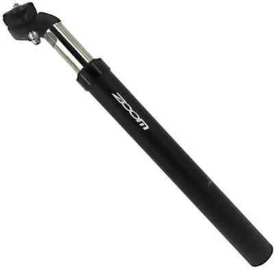 ZOOM Bike saddle Seatpost 31.6mm Suspension seat post Black - Image 1 of 4