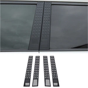 Black Window B pillar Post Protector Decor Cover Trim For 4Runner 2010+ USA Flag - Picture 1 of 14