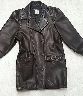 Michael Hoban NORTH BEACH CUERO Mujer Abrigo Cuero Talla 8  Foto 1 de 4