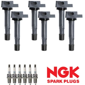 Ignition Coil & NGK Platinum Spark Plug for Honda Pilot Acura MDX RDX UF624 - Picture 1 of 1
