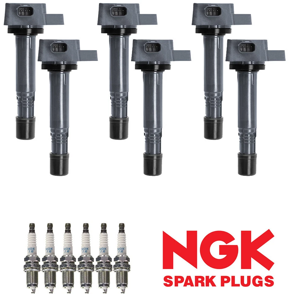 6x Ignition Coil & 6 NGK Platinum Spark Plug for 09-15 Honda Pilot 3.5L V6 UF624 - Image 1 of 1