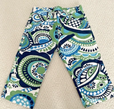 Gap Youth Girls Size 12 capris green navy & royal blue - Image 1 of 3