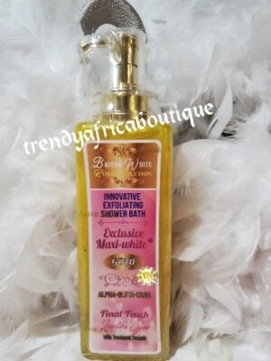 Britishwhite innovatives  exfoliating SHOWER gel plus. Maxitone GOLD 900mlx1 - Image 1 of 2