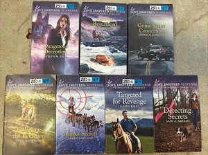 Lot of 7 Love Inspired Inspirational Romantic Suspense Books - Picture 1 of 8