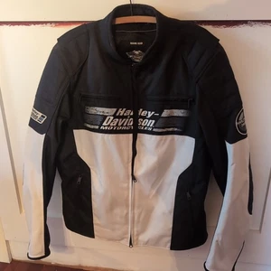 Chaqueta de montar Harley Davidson XL poliéster negro almohadillas ventiladas*bonita* - Imagen 1 de 22