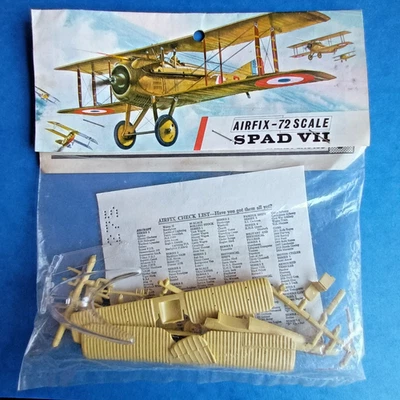 KIT Aereo SPAD VII - Airfix #129 - 1:72 - Anni '60-'70 - VINTAGE - Immagine 1 di 2