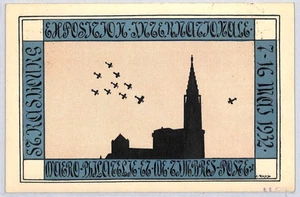 FRANCE Postcard AVIATION ART *Strasbourg Expo* 1932 Label 15c Sower YZ231 - Picture 1 of 12