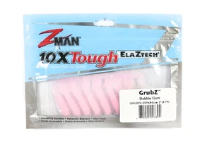 Zman Soft Lure GrubZ 2 Inch 8/Pack Bubblegum (3304) - Picture 1 of 6