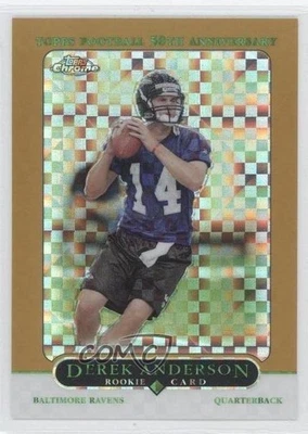 2005 Topps Chrome Gold X-Fractor /399 Derek Anderson #234 Rookie RC - Image 1 of 2
