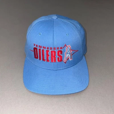 复古 90 年代 STARTER TENNESSEE OILERS 背带帽子 Pro Line Titans Houston 罕见 — 第 1/4 张图片