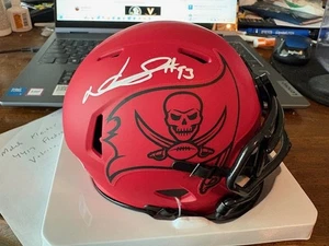 NDAMUKONG SUH SIGNED TAMPA BAY BUCCANEERS SPECIALTY RAVE MINI HELMET BECKETT COA - Picture 1 of 5