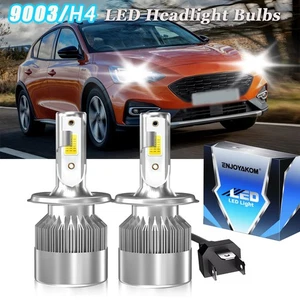 H4 9003 LED Headlights Bulbs For Ford Focus 2000-2004 High Low Beam Kit White - Picture 1 of 11