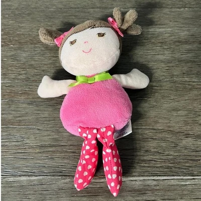 Muñeca bebé morena Garanimals en felpa rosa Foto 1 de 4
