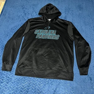 NFL Team Apparel Hoodie Herren Large schwarz TX3 Cool Carolina Panthers Fleece gefüttert - Bild 1 von 6