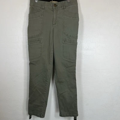 Democracy Ab Solution Technology Roll Tab Cargo Crop Pants Green Size 6 Stretch - Image 1 of 4
