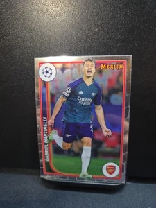 2023-24 Topps Merlin UEFA Chrome Aqua Prism Refractor Gabriel Martinelli 10 - Picture 1 of 6