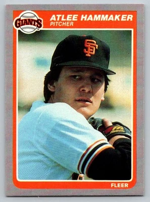 1985 Fleer #608 Atlee Hammaker San Francisco Giants - Image 1 of 2