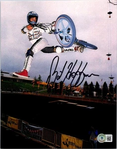 MAT HOFFMAN SIGNED 8X10 PHOTO BECKETT BAS COA BMX XGAME BIKE LEGEND 6 - Picture 1 of 1