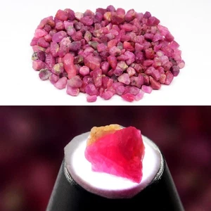 💎 286pcs Lot 100.57ct Rough Natural Purple Red Ruby - Unheated, Tanzania Gems - Picture 1 of 6
