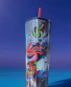 2023 Holiday Starbucks Festive Floral Stainless Steel 24oz Insulated Tumbler - Bild 1 von 6