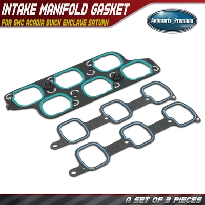 Juego de juntas de colector de admisión de motor para GMC Acadia Buick Enclave Saturn Outlook Foto 1 de 4