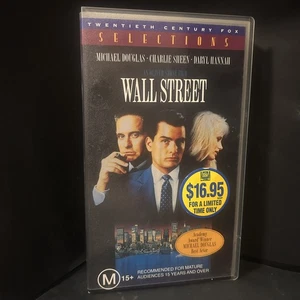 Wall Street VHS 1987 Stars Micheal Douglas Sml Case Like New Tape Sealed - Picture 1 of 4