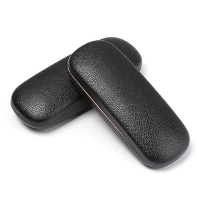 TRIXES Glasses Case Leather Black NEW Glasses Hard Case Spectacle Reading Case - Image 1 of 4