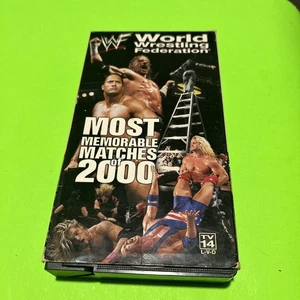 WWF Wrestling Most Memorable Matches 2000 VHS Tape WWF Home Video Rock Triple H - Imagen 1 de 3