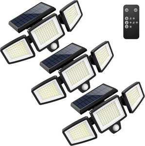 Tuffenough Solar Outdoor Lights 2500LM 210 LED Security Lights with Remote Contr - Picture 1 of 5