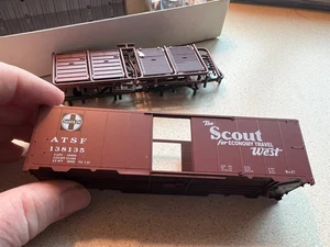 Red Caboose RC-8030-2 40' AAR Box Car Santa Fe "Scout w/Map" 138135 Kit OB - Picture 1 of 13