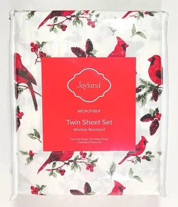 Juego de sábanas Joyland Cardinal Twin microfibra resistente a las arrugas - Nuevo - Imagen 1 de 6