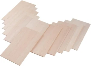 Paquete de 12 hojas de madera de balsa 1/16 X 4 X 8 pulgadas madera natural color madera sin terminar - Imagen 1 de 12