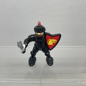 1994 Fisher Price Great Adventures Black Dragon Knight With Knife 3” Toy Figure - Picture 1 of 12