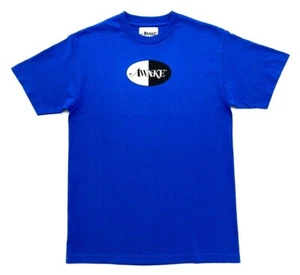 Awake NY Split Logo Tee Royal Blue Size M FW19 T-Shirt - Picture 1 of 10