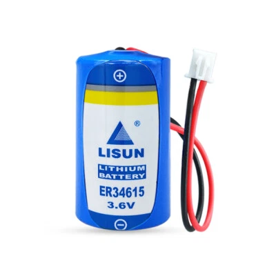 Batería ER34615 3.6V Li-SOCl2 19000mAh Tamaño D Li-Batería con Enchufe Blanco Foto 1 de 4
