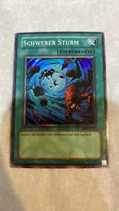 Yu-Gi-Oh Misprint German Heavy Storm MRD-G142 Super Rare MP Foil Shift Miscut - Picture 1 of 2