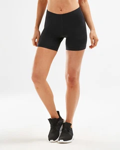 GREAT BARGAIN | 2XU Aspire Womens Compression 4 Inch Short (Black/Silver) - Picture 1 of 4