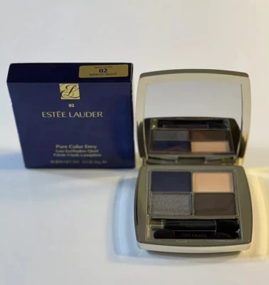 Estee Lauder Pure Color Envy Luxe Eyeshadow Quad #02 Indigo Night 0.21oz NEW $48 - Image 1 of 4