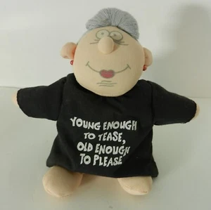 Vintage RUSS Funny Adult Plush Doll Young Enough to Tease, Old Enough to Please - Picture 1 of 9