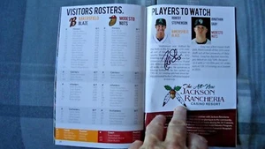 Robert Stephenson Autographed 2013 Gameday Stockton Ports Program Ryan Dull - Picture 1 of 12