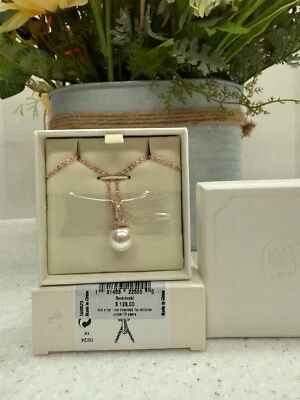 Swarovski Originally pendant Crystal pearl, White, Rose gold-tone 5669523 NIB - Image 1 of 4
