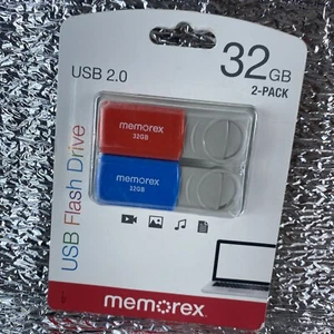 Memorex 32GB 2pk Flash Drive USB 2.0 - Picture 1 of 4
